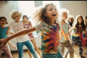 children dancing
